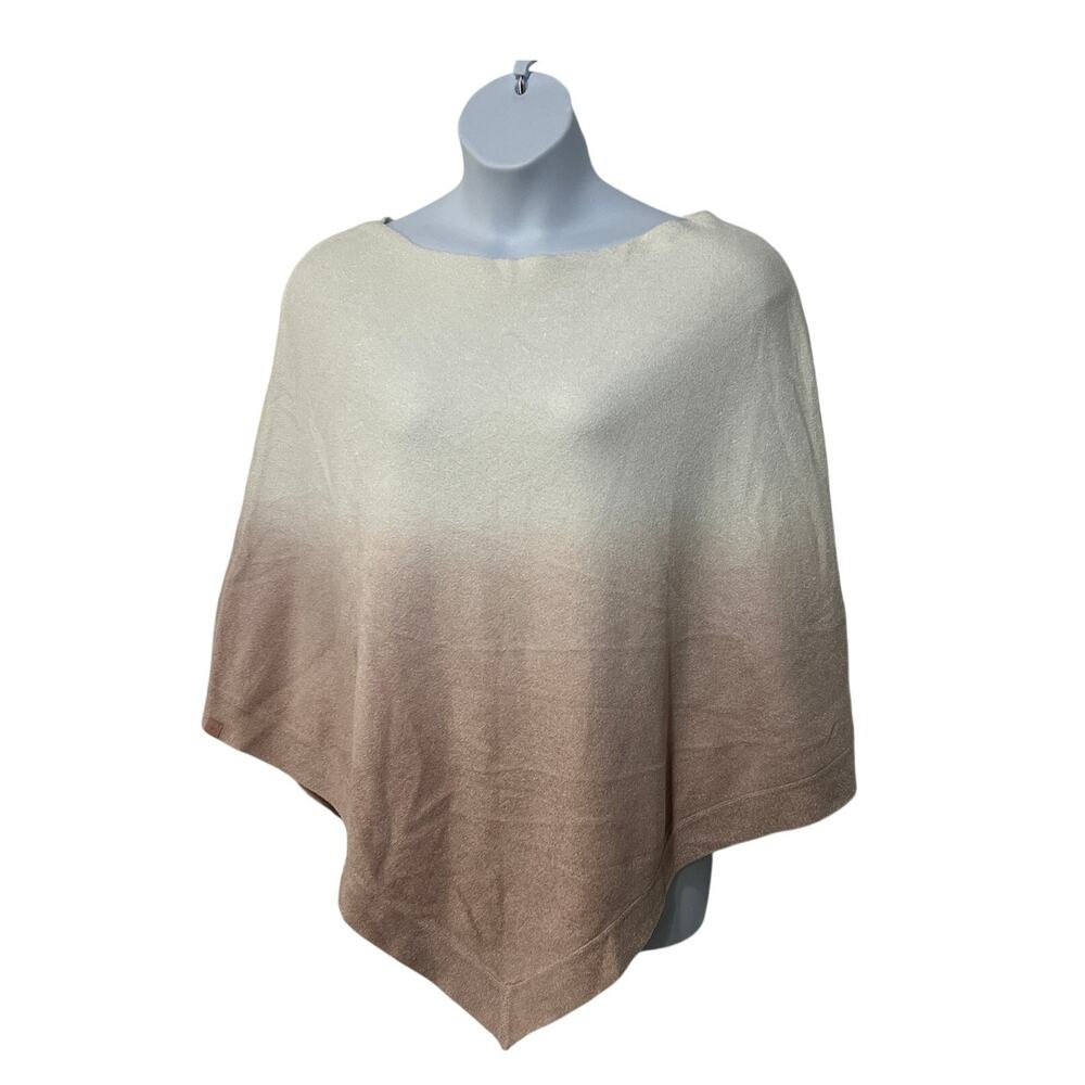 BAREFOOT DREAMS CozyChic Ultra Lite Ocean Breeze Poncho Ombré Rose Mist OS PLUS